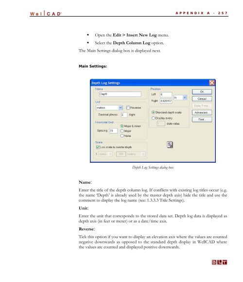 WellCAD Basics - Advanced Logic Technology