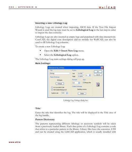 WellCAD Basics - Advanced Logic Technology