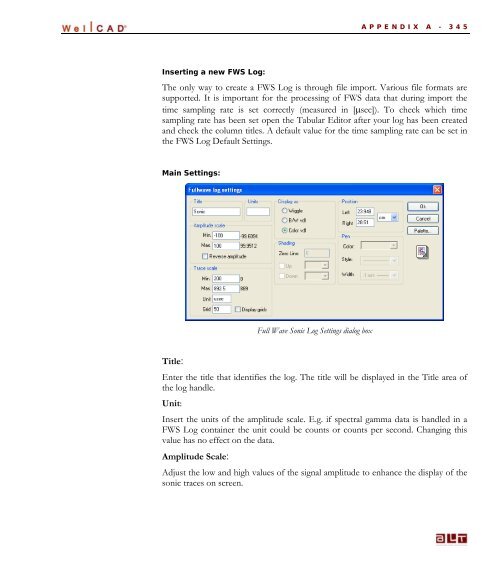 WellCAD Basics - Advanced Logic Technology