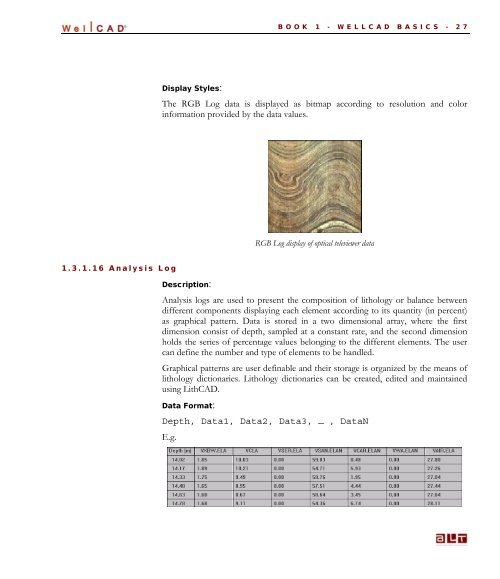 WellCAD Basics - Advanced Logic Technology