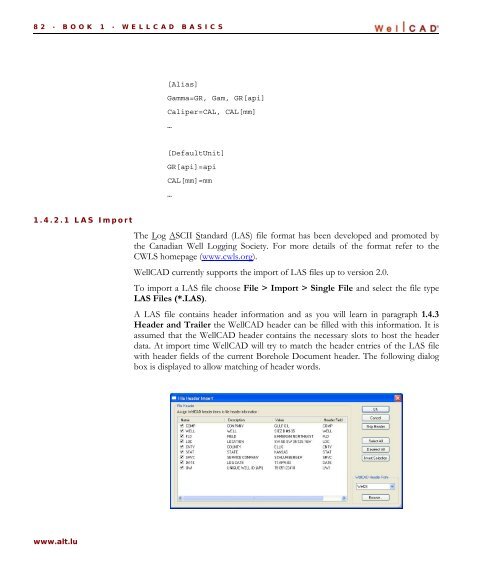 WellCAD Basics - Advanced Logic Technology