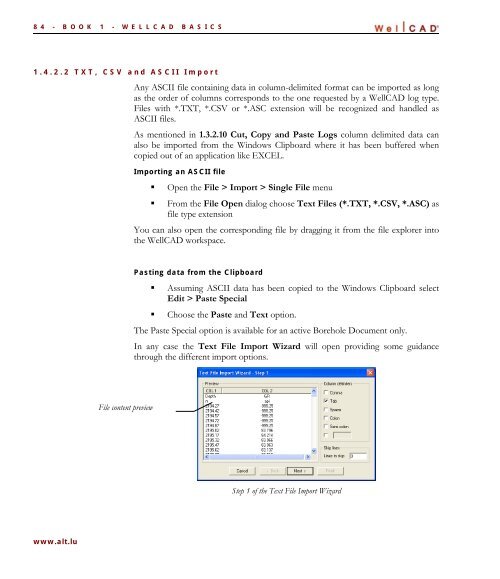 WellCAD Basics - Advanced Logic Technology