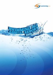 2009/2010 Swimming WA Annual Report