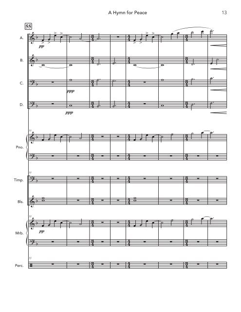 A Hymn for Peace (for Flex Band) - SCORE