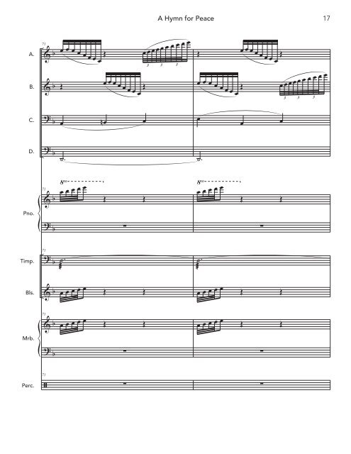 A Hymn for Peace (for Flex Band) - SCORE