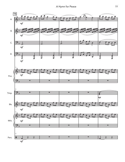 A Hymn for Peace (for Flex Band) - SCORE