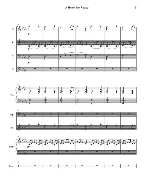 A Hymn for Peace (for Flex Band) - SCORE