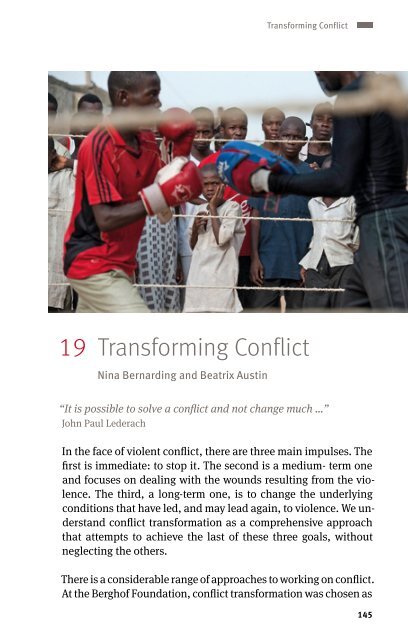 Berghof Glossary on Conflict Transformation