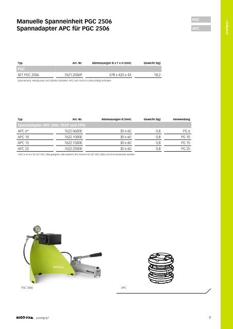 REGO-FIX Main Catalogue GERMAN