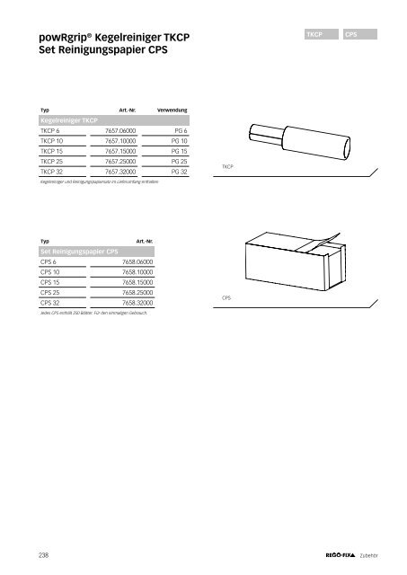 REGO-FIX Main Catalogue GERMAN