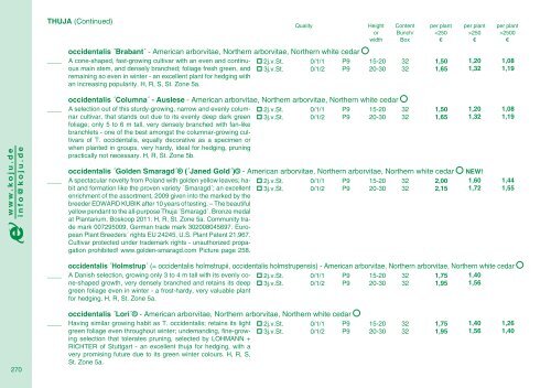 Catalog 2011/12 - Kordes-Jungpflanzen