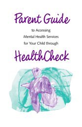 Parent Guide to Accessing Mental Health Services for - Wisconsin ...