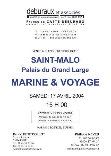 SAINT-MALO Palais du Grand Large MARINE & VOYAGE