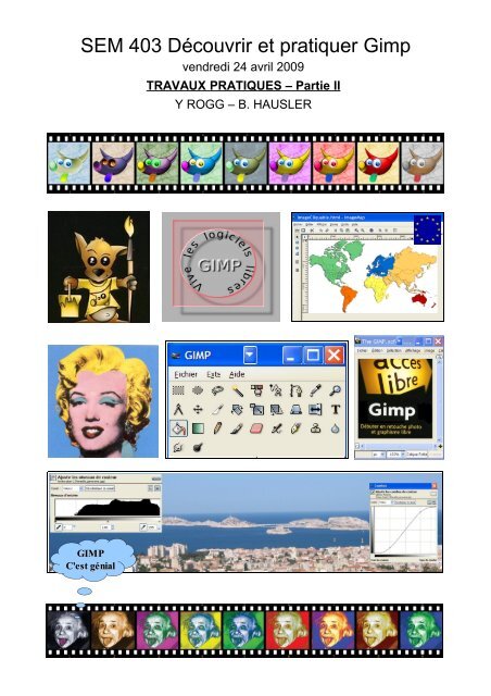 SEM 403 Découvrir et pratiquer Gimp - atelier gimp - images pour ...