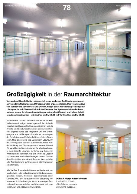 architektur Fachmagazin Ausgabe 5 2020