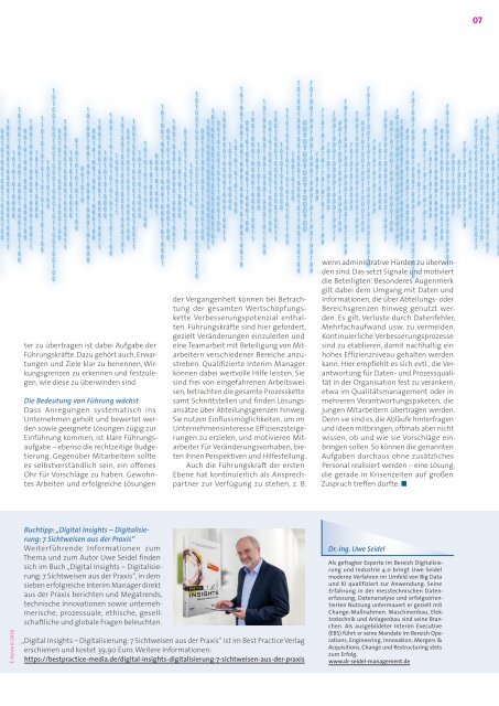 E-Paper PT-Magazin 06 2020 Unerwartetes managen