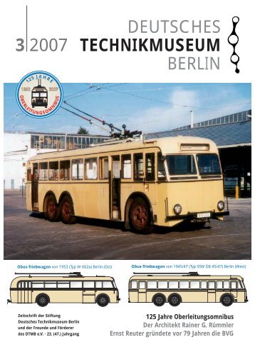 Leseprobe 3|2007 (PDF) - Deutsches Technikmuseum Berlin