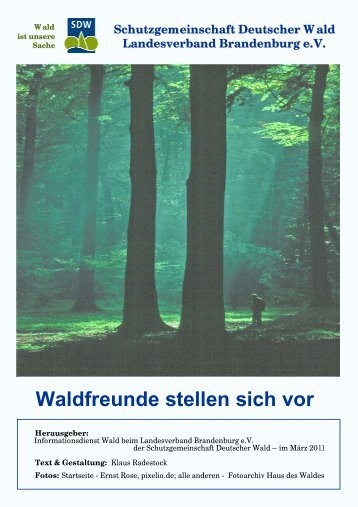 Schutzgemeinschaft Deutscher Wald Landesverband ... - SDW