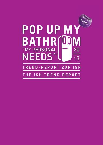  My personal needs - Trendbook Pop up my  my Bathroom |Issue 01/ 2013 ISH 2013