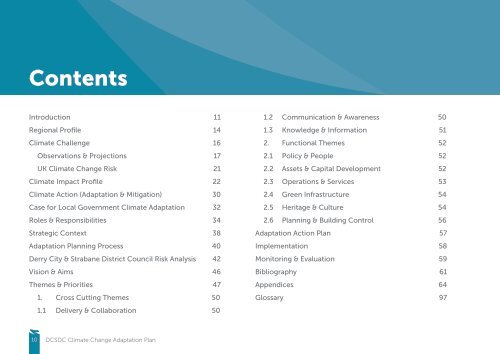 Derry City and Strabane District CouncilClimate Change Adaptation Plan 2020-2025