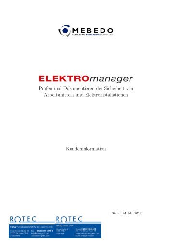 ELEKTROmanager - Rotec GmbH