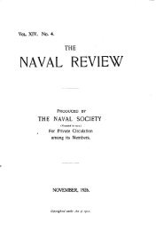 VOL. XIV. NO. 4. - The Naval Review