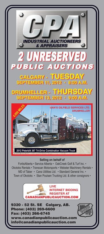 DAY - Canadian Public Auction