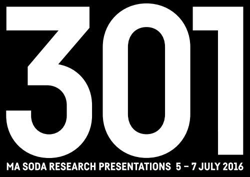 SODA Research Presentations 2016