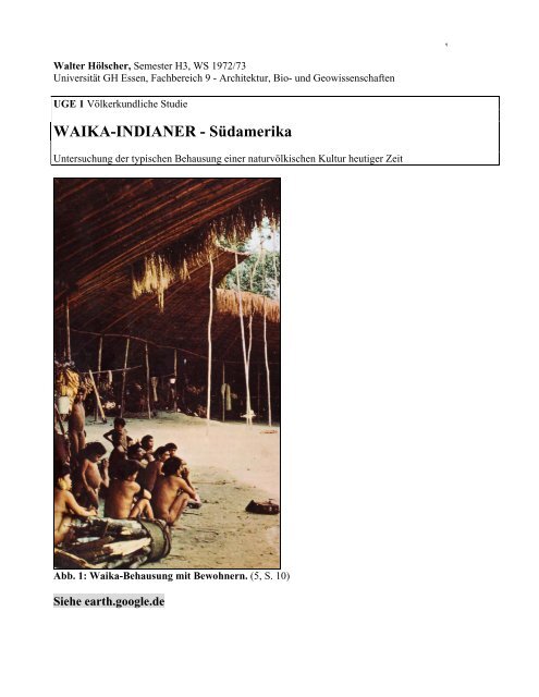Waika Indianer Bei Duepublico
