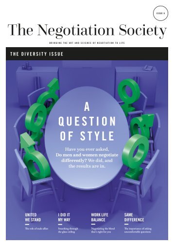 The Negotiation Society Magazine: The Diversity Issue