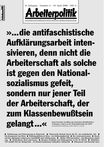 2 2000 - der Gruppe Arbeiterpolitik