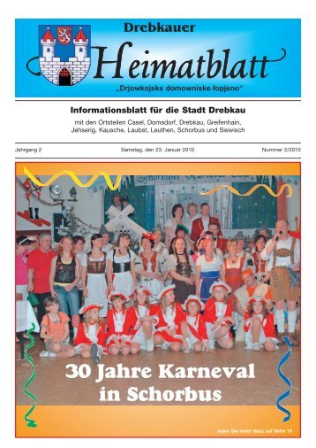 30 Jahre Karneval in Schorbus - Stadt Drebkau