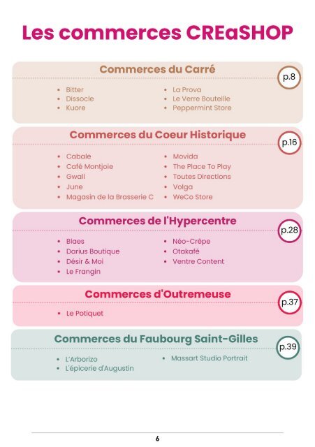 Creashop Liège - Le guide des commerces