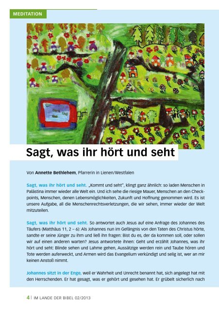 Im Lande der Bibel 2/2013