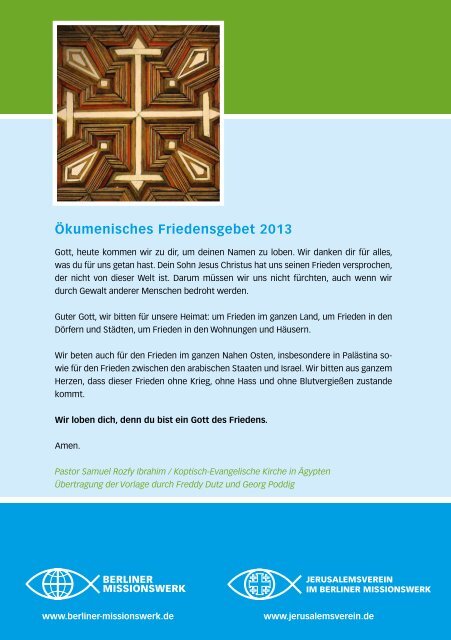 Im Lande der Bibel 2/2013