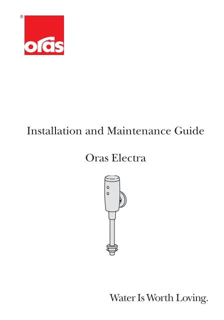 Installation And Maintenance Guide Oras Electra Diyshop Ru