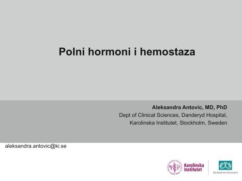 Polni hormoni i hemostaza