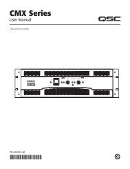 Serie CMX - QSC Audio Products