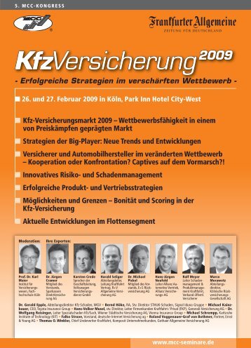 KfzVersicherung 2009 - Versicherungsmagazin