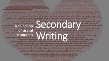 Secondary - Writing Magazine