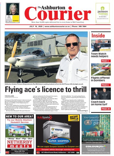 Ashburton Courier: July 16, 2020