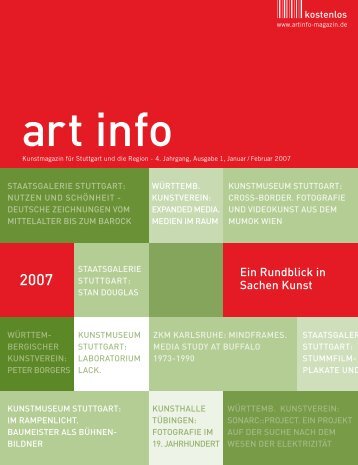 Ein Rundblick in Sachen Kunst - art info