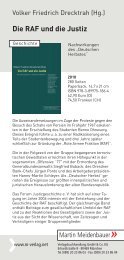 Die RAF und die Justiz - Forum Justizgeschichte eV