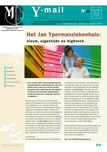 Y-mail 13 - augustus 2007