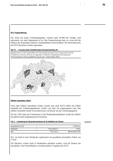 Rote Liste Grosspilze - Vapko