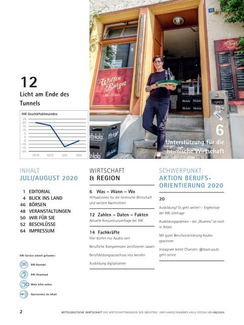 Mitteldeutsche Wirtschaft Ausgabe 07-08/2020