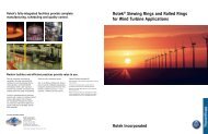 Rotek® Slewing Rings and Rolled Rings for Wind ... - Rotek Inc.