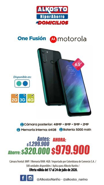 Ofertas Tecnología Alkosto Nariño - 16/07/2020