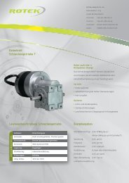Datenblatt Schneckengetriebe T PDF-Format - ROTEK