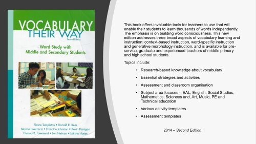 Secondary - Vocabulary Magazine